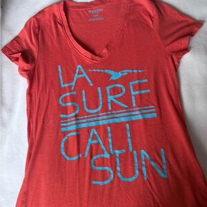Old Navy Red Graphic Tee